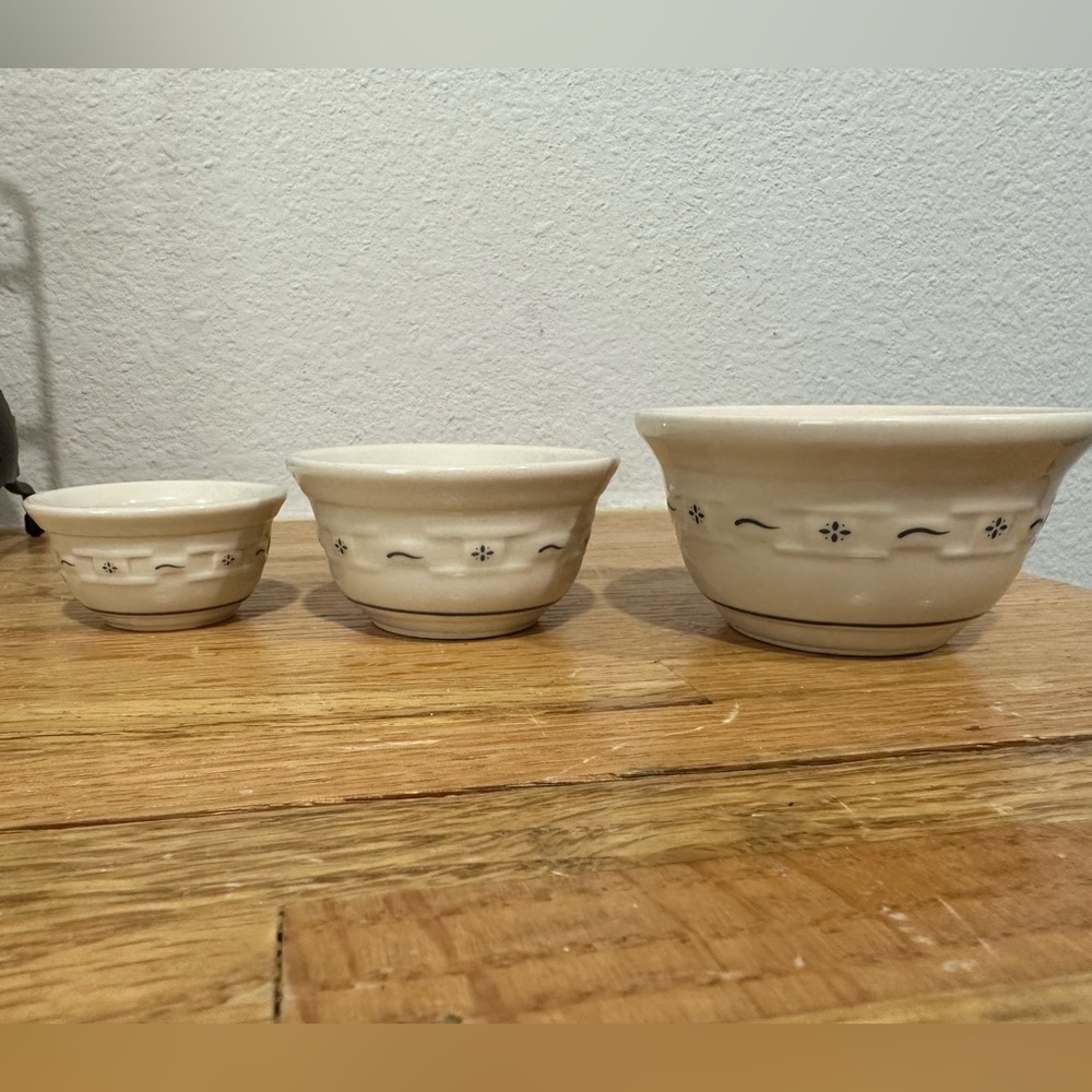 Longaberger Woven Traditions miniature nesting bowls